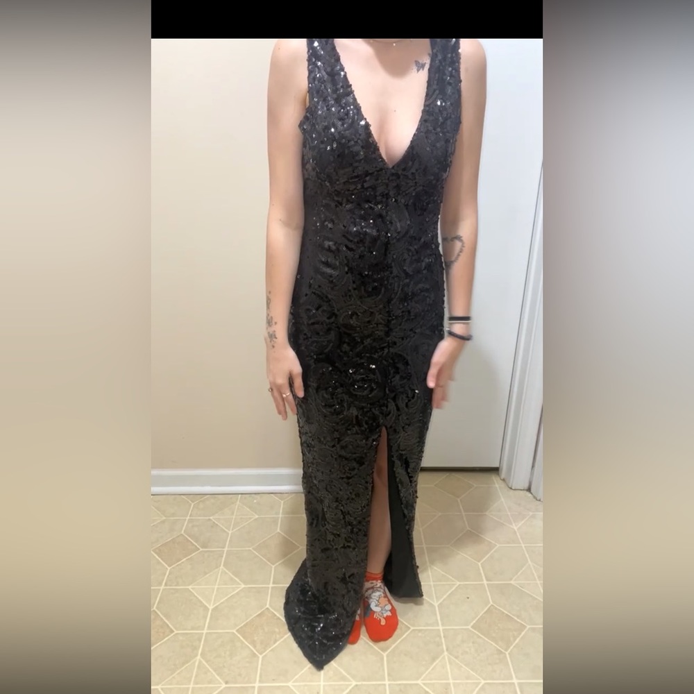 Black sparkly Prom dress or formal gown perfect condition